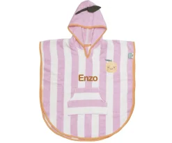Poncho con Capucha Mandy Mandarina Personalizable