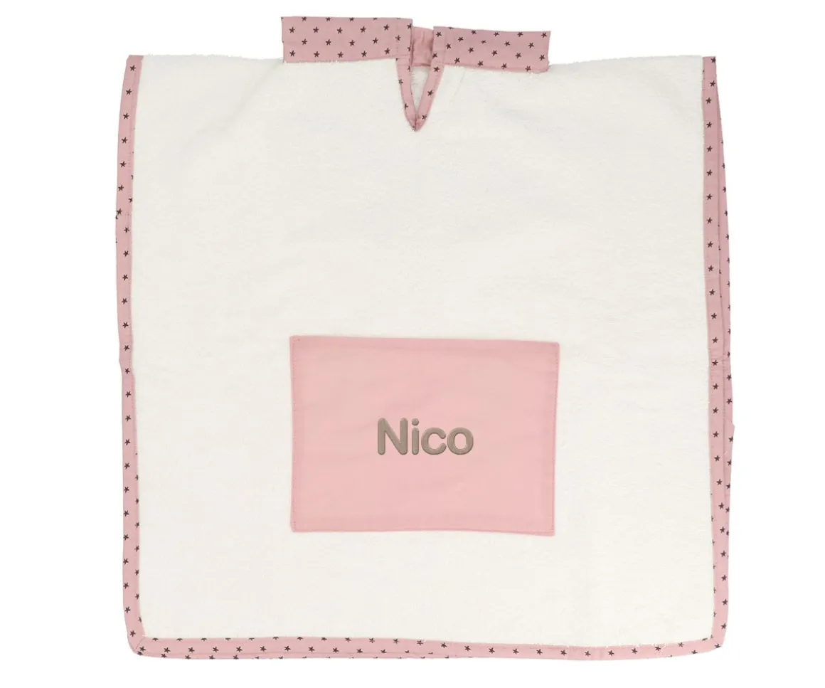 Poncho Mini Star Pink Personalizable