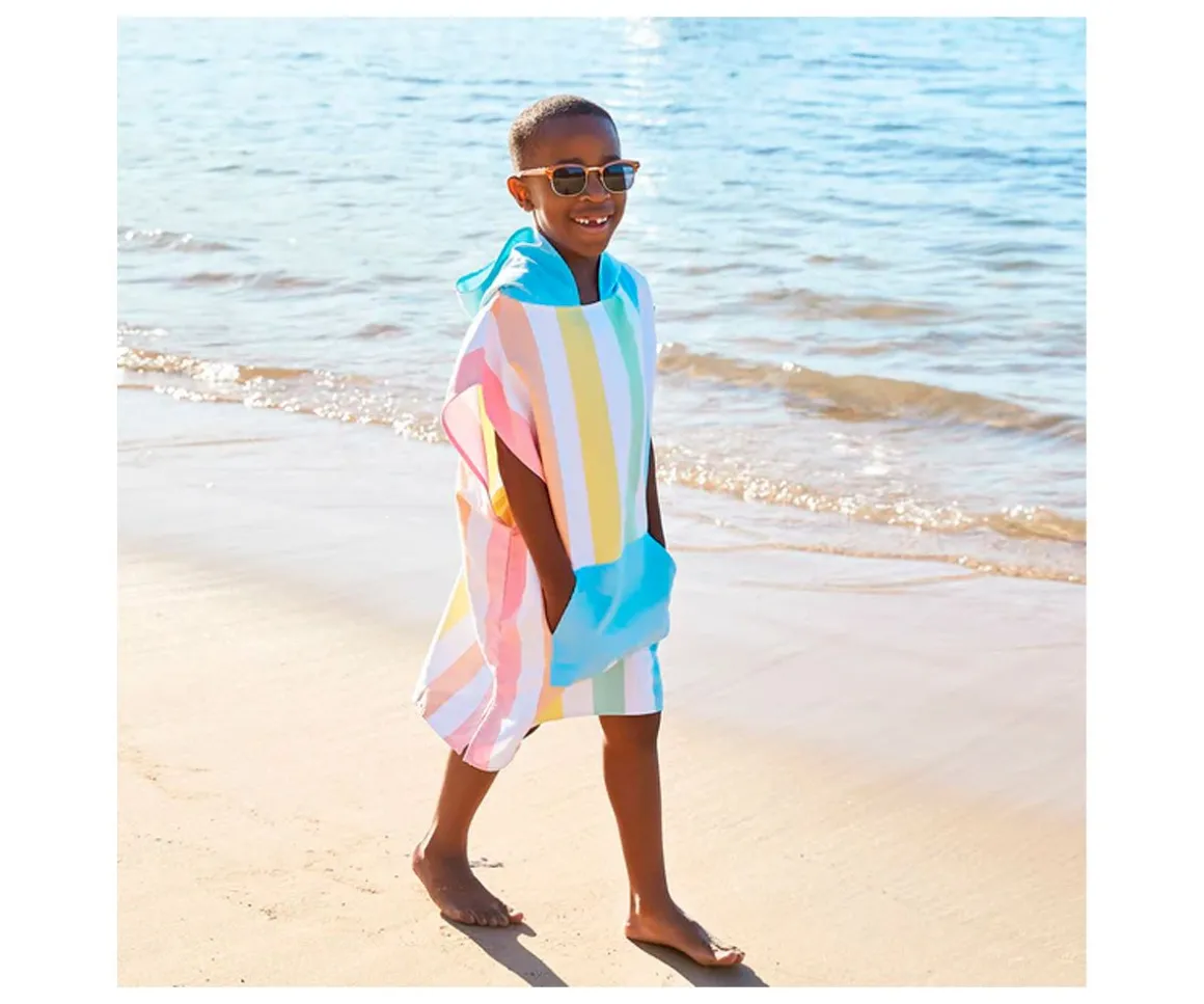 Poncho Rainbow Rainbow Pastel Personalizable