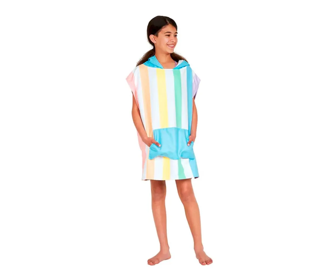 Poncho Rainbow Rainbow Pastel Personalizable