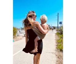 Portabebés Bandolera Wildride Lino Brown