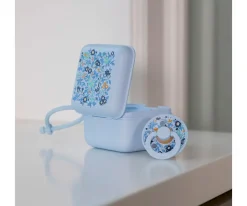 Portachupetes BIBS Liberty Chamomile Lawn Baby Blue