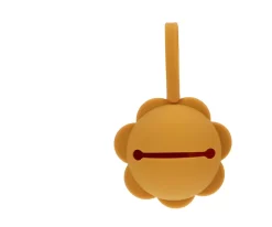 Portachupetes Silicona Flor Mostaza