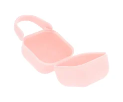 Portachupetes Square Personalizado Rosa Tiza