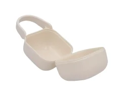 Portachupetes Square Personalizado Ivory