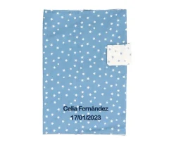 Portadocumentos Mini Star Azul Personalizable
