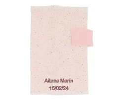 Portadocumentos Rainbow Dots Rosa Personalizable