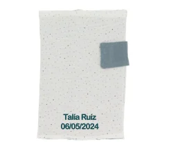 Portadocumentos Rainbow Dots Azul Personalizable