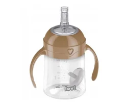 Primera Taza con Pajita Lovi Marrón