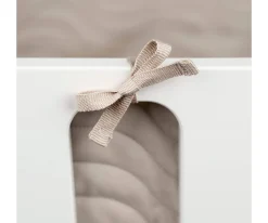 Protector de Cama Acolchado con Cuerdas Waves Sand