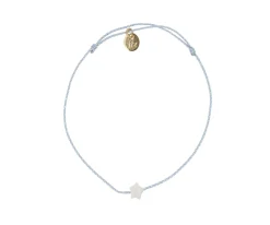 Pulsera Azul Estrella Nácar Blanco