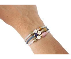 Pulsera Elástica 1 Inicial Azul Grisáceo