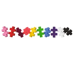 Puzzle con Números Corazones