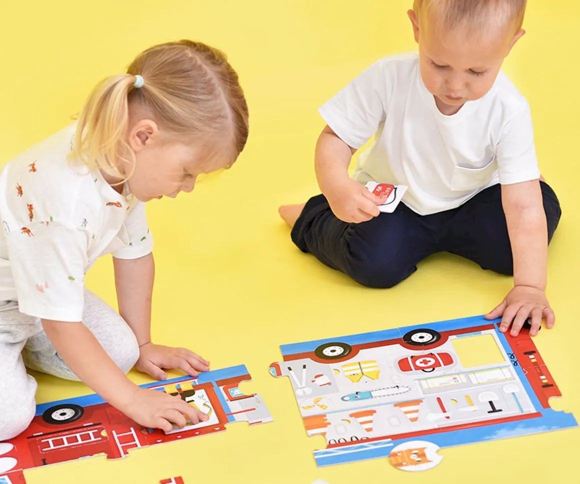 Puzzle Mix and Match Fire Truck