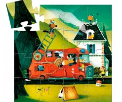 Puzzle Silueta Camión de Bomberos