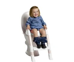 Reductor Baño con Escalón Kiddyloo Crema