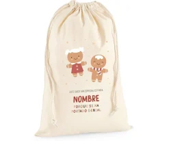 Saco Grande Personalizado Gingerbread Cookies