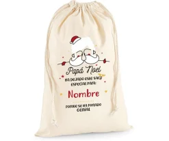 Saco Grande Personalizado para Regalos Papá Noel 2021
