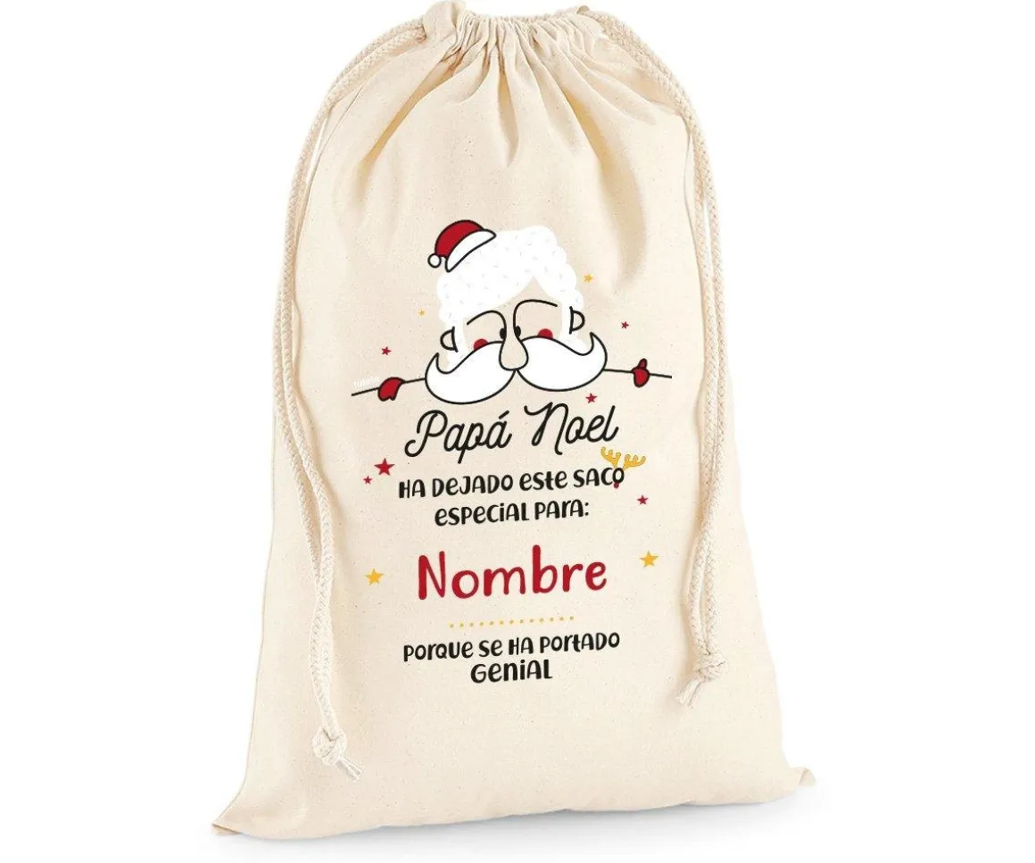 Saco Grande Personalizado para Regalos Papá Noel 2021