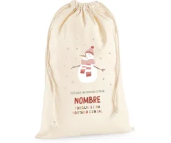 Saco Grande Personalizado Snowman