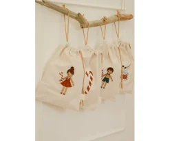 Saco Navidad Pequeño Gingerbread Girl Personalizable