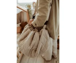 Saco Organic Noomad SOFT Reversible Play & Go Stripes Blue