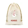 Saco Pequeño NOMBRE Personalizado Snowman