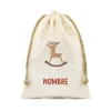 Saco Pequeño NOMBRE Personalizado Rudolph