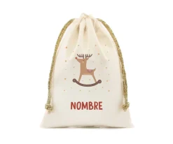 Saco Pequeño NOMBRE Personalizado Rudolph