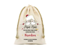 Saco Pequeño Personalizado para Regalos Papá Noel 2021