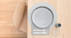 Salvamanteles Silicona Round Gris