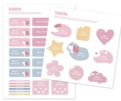 Sello Personalizado + Combinado Termo y Pegatinas Magical Unicorn