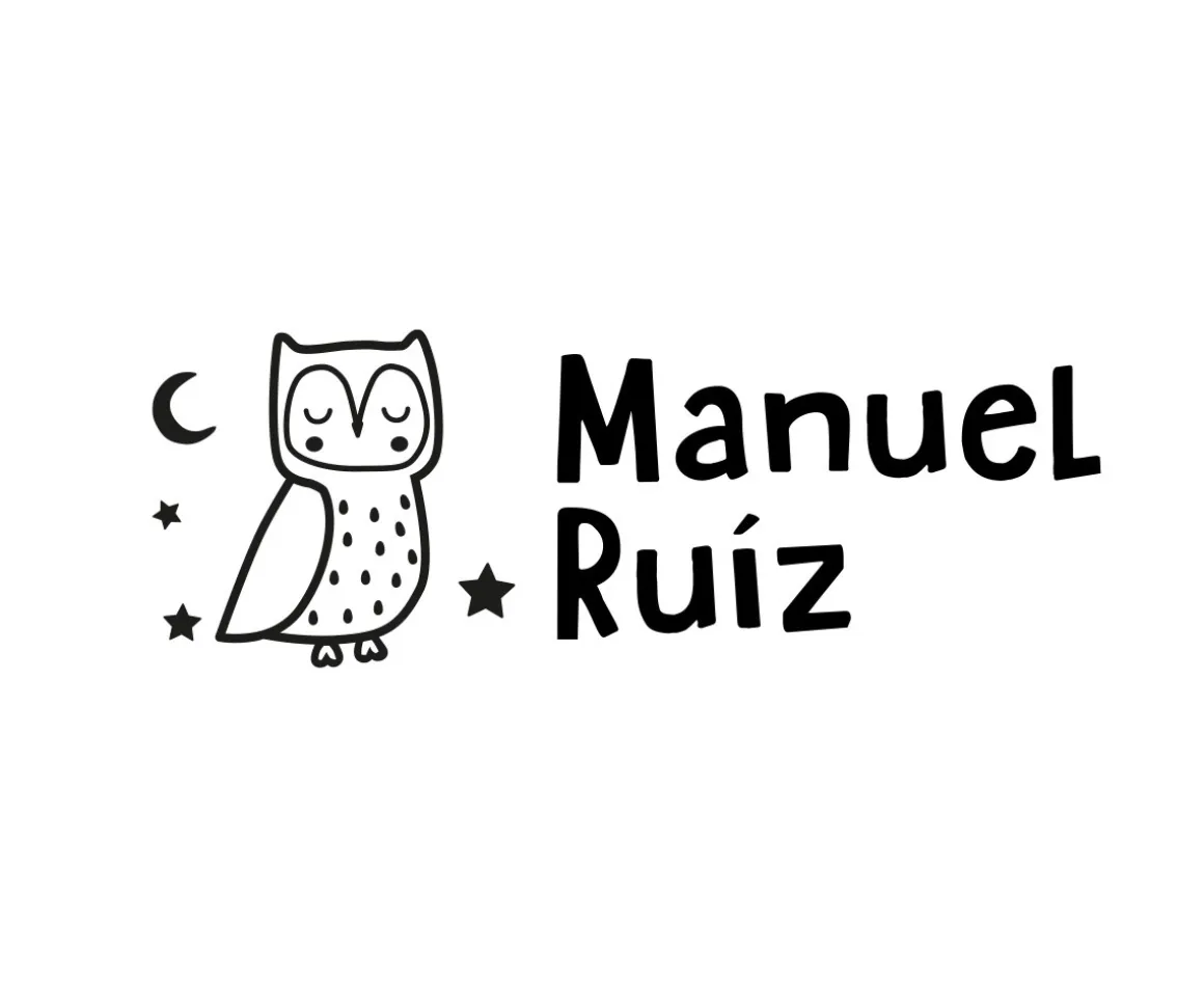 Sello Personalizado Búho + Cinta Blanca para Ropa Oscura