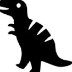 Sello Personalizado T-Rex + Cinta Blanca para Ropa Oscura