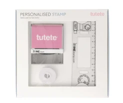 Sello Personalizado Triceratops + Cinta Blanca para Ropa Oscura