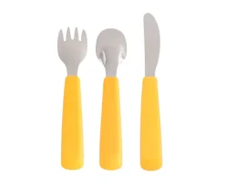Set 3 Cubiertos Feedie Amarillo