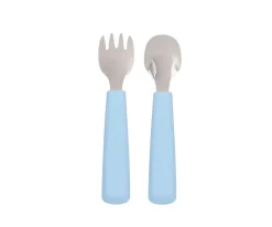 Set 2 Cubiertos Feedie Azul Empolvado