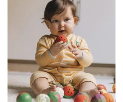 Set 3 Pelotas Sensoriales, Mordedor y Juguete de Baño Fruit Salad