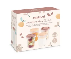 Set 4 Recipientes Herméticos Hermisized Valencia 250 ml