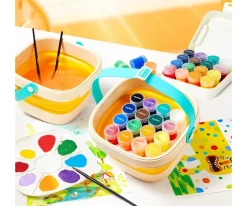 Set Cubo Portátil con 16 Colores Para Pintar