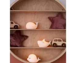 Set de 3 Mini Lámparas Océano Delfín, Ballena y Tiburón