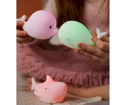 Set de 3 Mini Lámparas Océano Delfín, Ballena y Tiburón