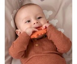 Set de 2 Mordedores Silicona Amigos Deer Papaya/Sand