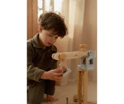 Set de Construcción con Grúa de Madera FSC