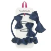 Set Escolar Blue Velvet Bow