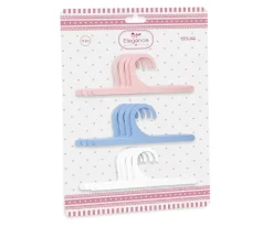 Set Perchas 4 Rosa, 4 Azul, 4 Blanca