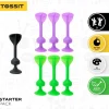 Set Starter de 7 Dardos de Silicona con Ventosa Verde + Morado