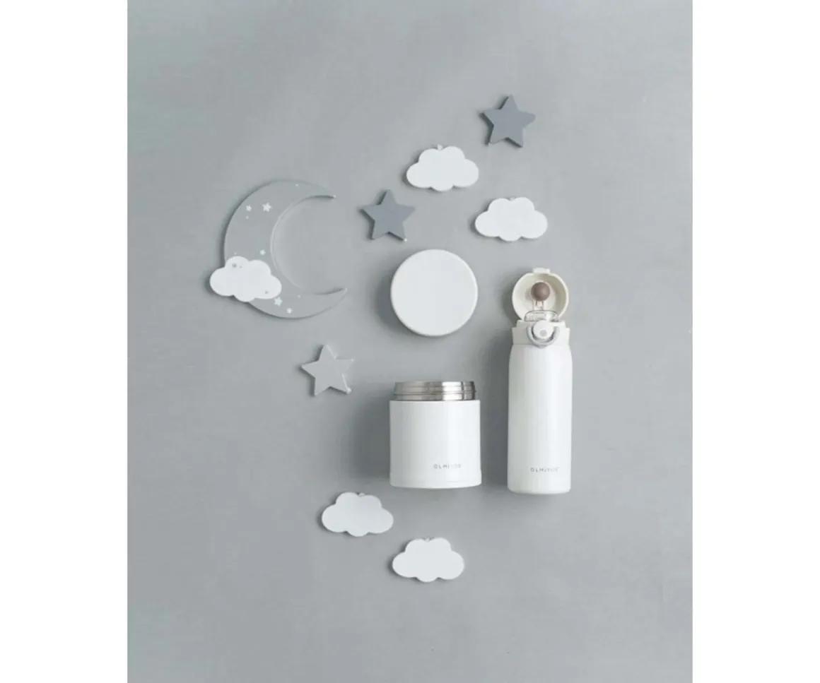 Set Termos Líquido y Sólidos White