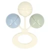 Sonajero 3 Bolitas Crema-Azul Nórdico-Sage