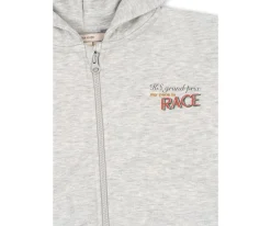 Sudadera con Capucha y Cremallera Lou Grey Melange